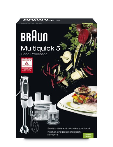 Braun MR 550 BUFFET 1,5 L Frullatore ad immersione 600 W Grigio, Bianco