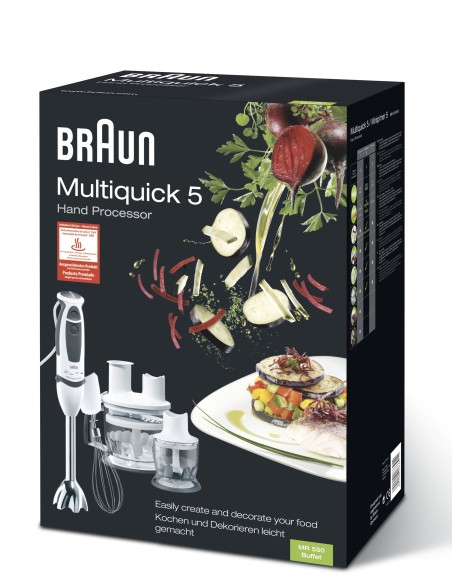 Braun MR 550 BUFFET 1,5 L Frullatore ad immersione 600 W Grigio, Bianco