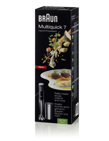 Braun MR 700 Frullatore ad immersione 600 W Nero, Argento