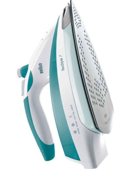 Braun TexStyle 7 750 Ferro da stiro a secco e a vapore Saphir 2400 W Verde, Bianco