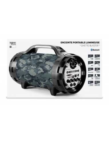 BigBen Interactive SPEAKER BLUETOOTH GHETTO BLASTER BT50ARMY BT50ARMY 3499550360363 AUDIO SPEAKERS
