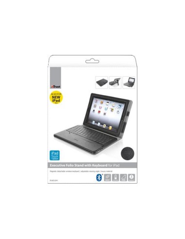 Trust 18445 custodia per tablet Custodia a libro Nero