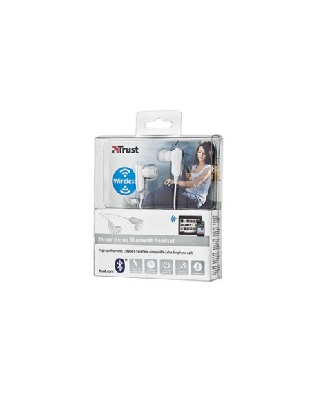 Trust 18910 cuffia e auricolare Wireless Cuffie In-ear Bluetooth Bianco