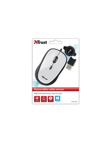 Trust Yvi mouse USB tipo A Ottico