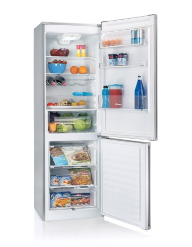 Candy CKCS 6186 IS frigorifero con congelatore Libera installazione 288 L Argento