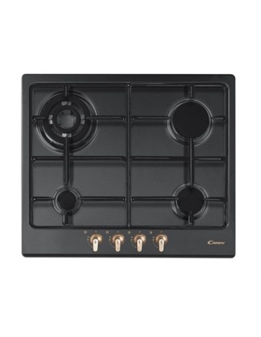 Candy CPGC 64 SQ PGH piano cottura Nero Da incasso Gas 4 Fornello(i)