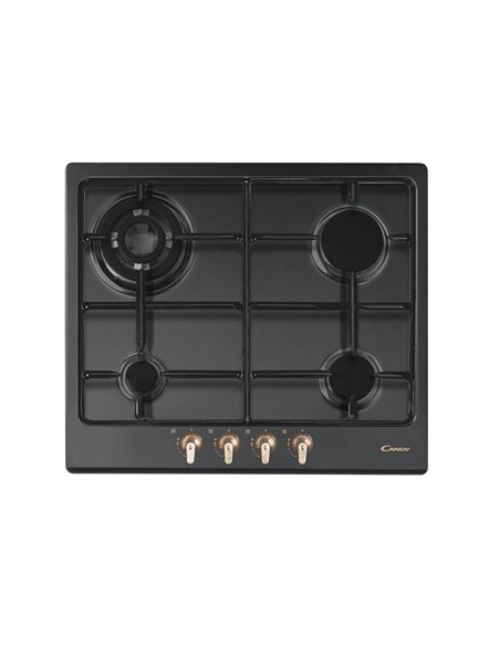 Candy CPGC 64 SQ PGH piano cottura Nero Da incasso Gas 4 Fornello(i) Candy CPGC 64 SQ PGH piano cottura Nero Da incasso Gas 4 Fornello(i)