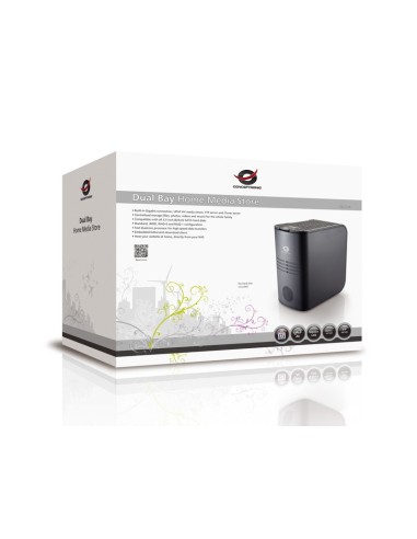 Conceptronic CH3HNAS2 server NAS e di archiviazione Collegamento ethernet LAN Nero