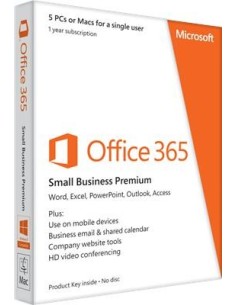 Microsoft Office 365 Small Business Premium Full 5 licenza e 1 anno i Inglese