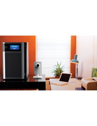 Lenovo TotalStorage Series EMC px6-300d Diskless Server di archiviazione Desktop Collegamento ethernet LAN Nero, Argento D525