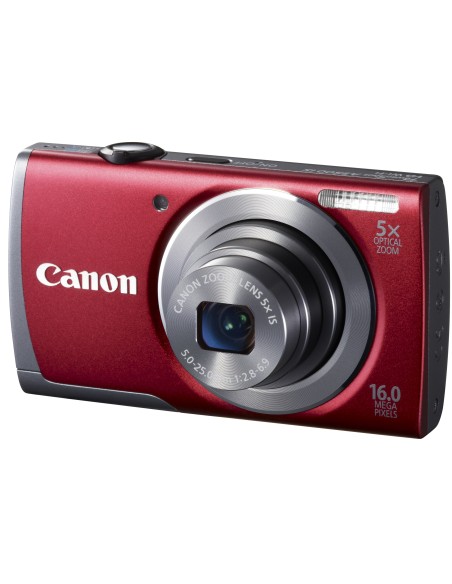 Canon PowerShot A3500 IS 1 2.3" Fotocamera compatta 16 MP CCD 4608 x 3456 Pixel Rosso