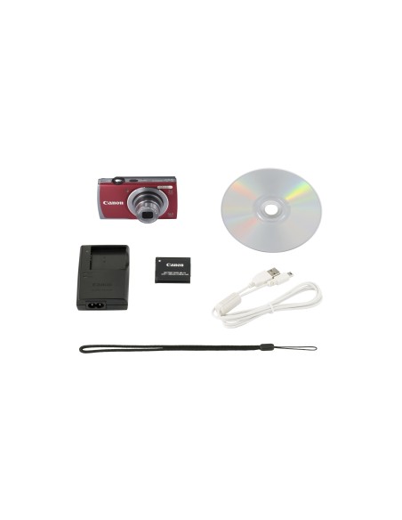 Canon PowerShot A3500 IS 1 2.3" Fotocamera compatta 16 MP CCD 4608 x 3456 Pixel Rosso