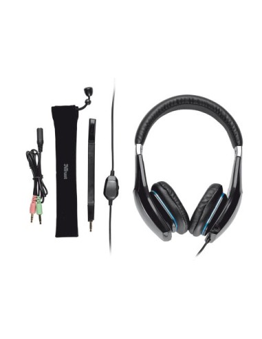Trust Eleno Auricolare Cablato A Padiglione Musica e Chiamate Nero