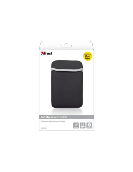 Trust Soft Sleeve f 7” Custodia a tasca Nero