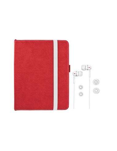 Trust 19107 custodia per tablet Custodia a libro Rosso, Bianco