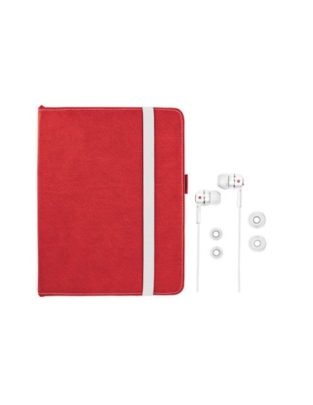 Trust 19107 custodia per tablet Custodia a libro Rosso, Bianco