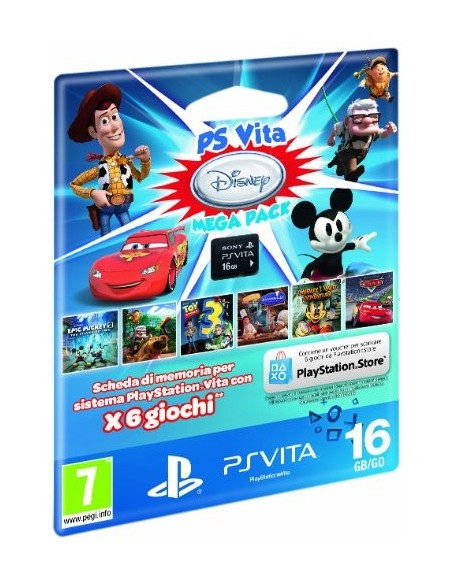 Sony PS Vita Disney Mega Pack + 16GB