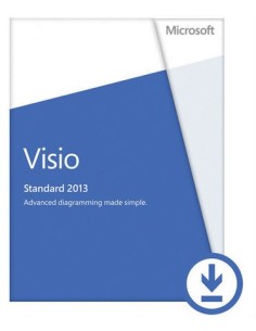 Microsoft Visio Standard 2013, x32 64, 1u, ESD, ITA 1 licenza e