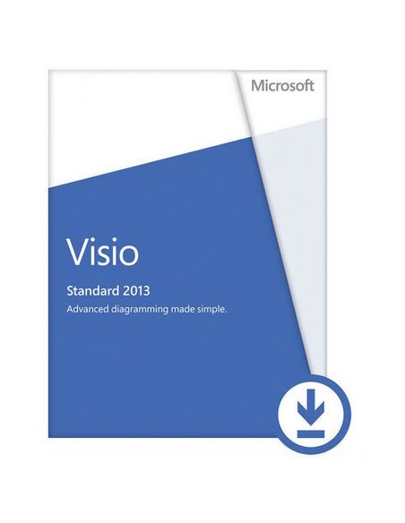 Microsoft Visio Standard 2013, x32 64, 1u, ESD, ITA 1 licenza e