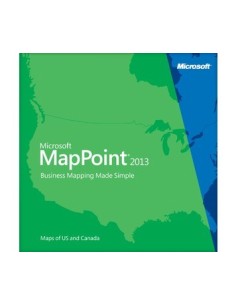 Microsoft MapPoint North America 2013, x32, 1u, DVD, ENG mappa per navigatore