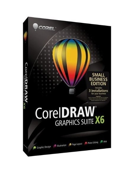 Corel CorelDRAW Graphics Suite X6 - Small Business Edition Full 3 licenza e