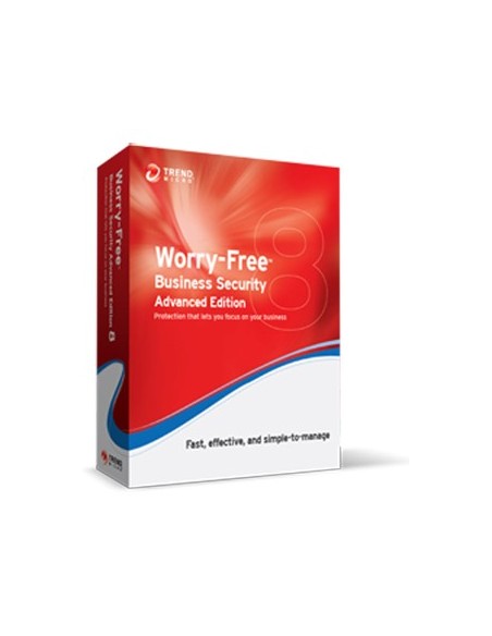 Trend Micro Worry-Free Business Security 8 Advanced, GOV, RNW, 2m, 26-50u, ML Governativa (GOV) Rinnovo Multilingua