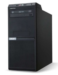 Acer Veriton E430G DDR3-SDRAM G2030 Desktop Intel® Pentium® G 2 GB 500 GB HDD FreeDOS PC Nero