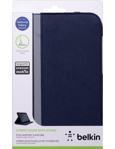 Belkin Cinema Stripe Multi Angle Case custodia per cellulare 20,3 cm (8") Custodia a libro Blu
