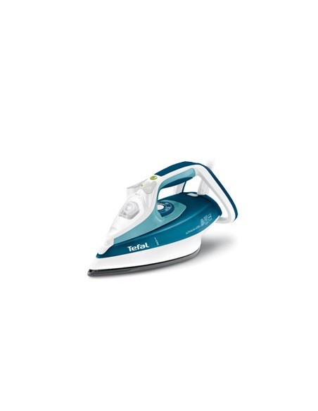 Tefal Ultragliss 80 Ferro da stiro a secco e a vapore Ceramica 2400 W Turchese, Bianco