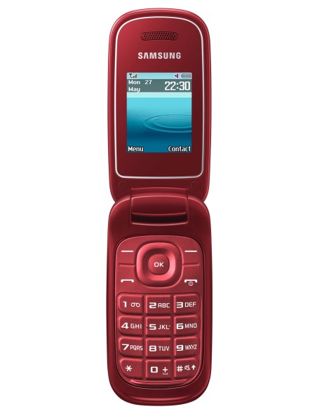 Samsung E1270 4,5 cm (1.77") 82,9 g Rosso Telefono cellulare basico