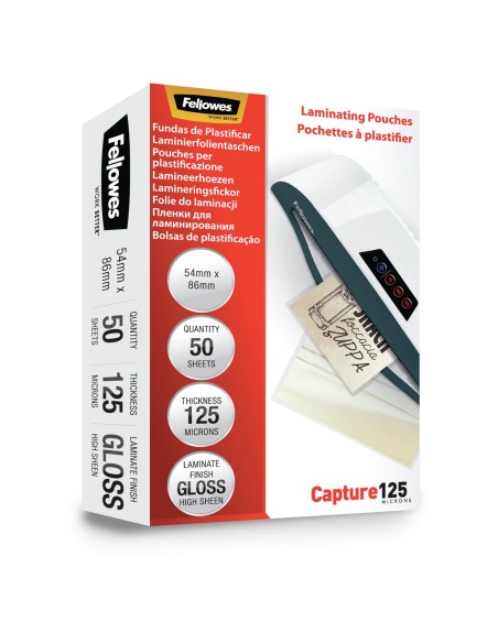Fellowes 5396602 pellicola per plastificatrice 50 pz Fellowes 5396602 pellicola per plastificatrice 50 pz