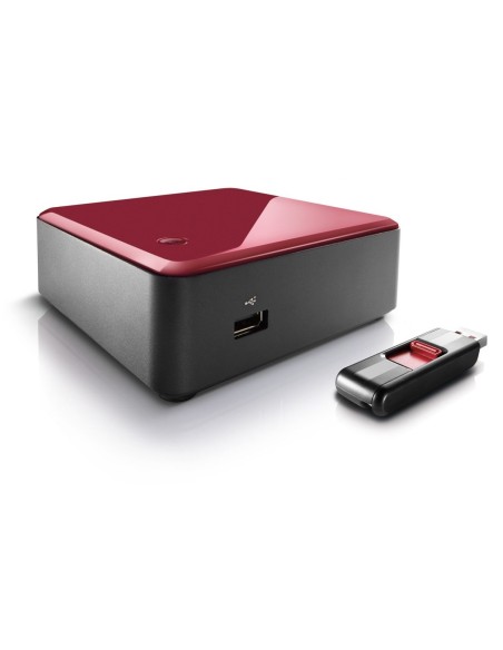 Intel BOXDC3217BY barebone per PC stazione di lavoro UCFF Nero, Rosso Intel® QS77 Express BGA 1023 i3-3217U 1,8 GHz