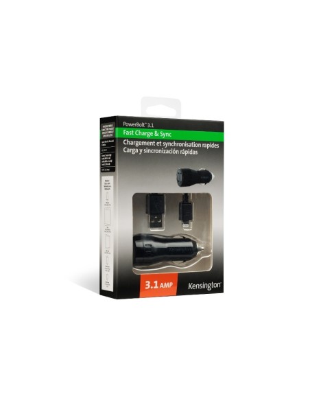 Kensington PowerBolt 3.1 Dual Nero Auto