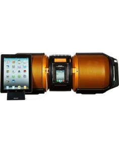 Sharp GX-M10HOR impianto stereo portatile 100 W Nero, Metallico, Arancione 2