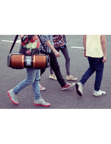 Sharp GX-M10HOR impianto stereo portatile 100 W Nero, Metallico, Arancione