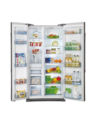 Haier HRF-628DS7 frigorifero side-by-side Libera installazione 570 L Argento