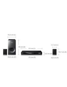 Samsung HT-E321 sistema home cinema 2.1 canali 150 W Nero 2