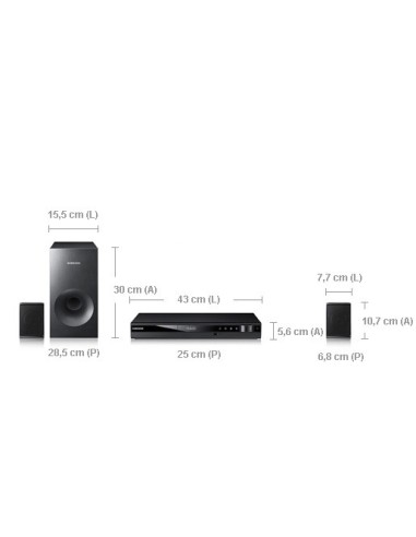 Samsung HT-E321 sistema home cinema 2.1 canali 150 W Nero