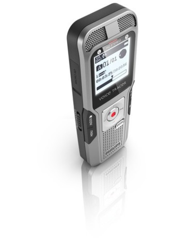 Philips Voice Tracer 3400 Memoria interna e scheda di memoria Nero, Argento