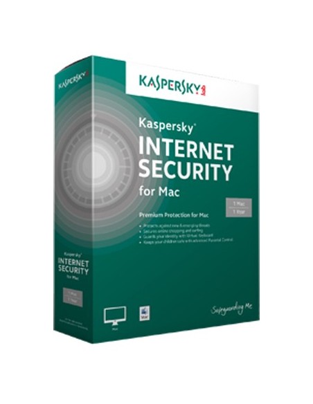 Kaspersky Lab Internet Security for Mac 2014, 3u, 1Y, Base Licenza base 3 licenza e 1 anno i