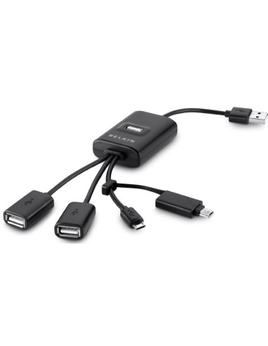 Belkin F4U046CW hub di interfaccia 480 Mbit s Nero