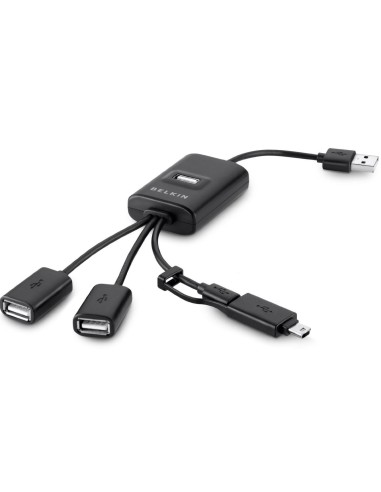 Belkin F4U046CW hub di interfaccia 480 Mbit s Nero