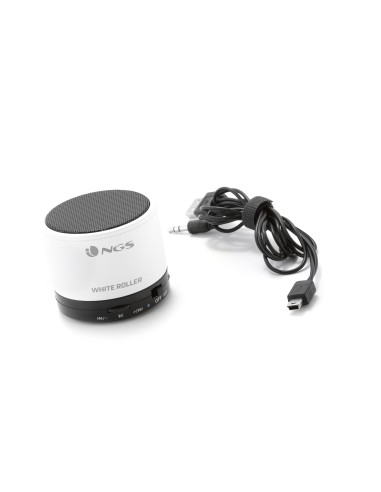 NGS White Roller Altoparlante portatile mono Bianco
