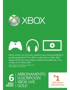 Microsoft Card Live Gold 6 Mesi Xbox 360