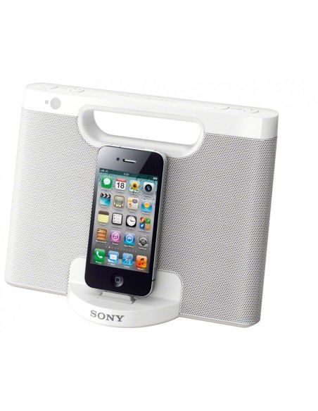 Sony RDPM7IPW docking station con altoparlanti 2.0 canali 4 W Bianco