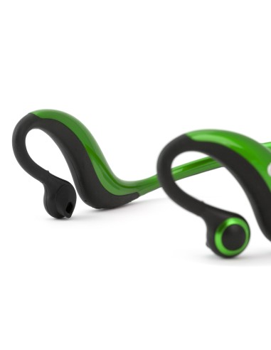 NGS Green Sport Artica bluetooth Wireless Cuffie A clip, A Padiglione Verde