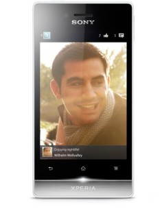 Sony Xperia miro 8,89 cm (3.5") SIM singola Android 4.0 3G 0,5 GB 4 GB Nero, Bianco