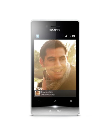 Sony Xperia miro 8,89 cm (3.5") SIM singola Android 4.0 3G 0,5 GB 4 GB Nero, Bianco