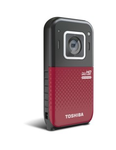 Toshiba CAMILEO BW20 Videocamera palmare 5 MP CMOS Full HD Nero, Rosso