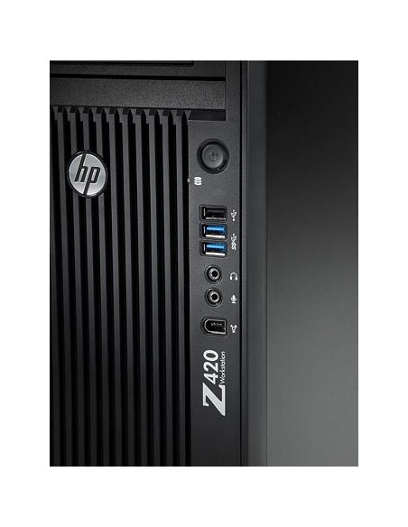 HP 420 DDR3-SDRAM E5-1603 Mini Tower Famiglia Intel® Xeon® E5 4 GB 500 GB HDD Windows 7 Professional Stazione di lavoro Nero